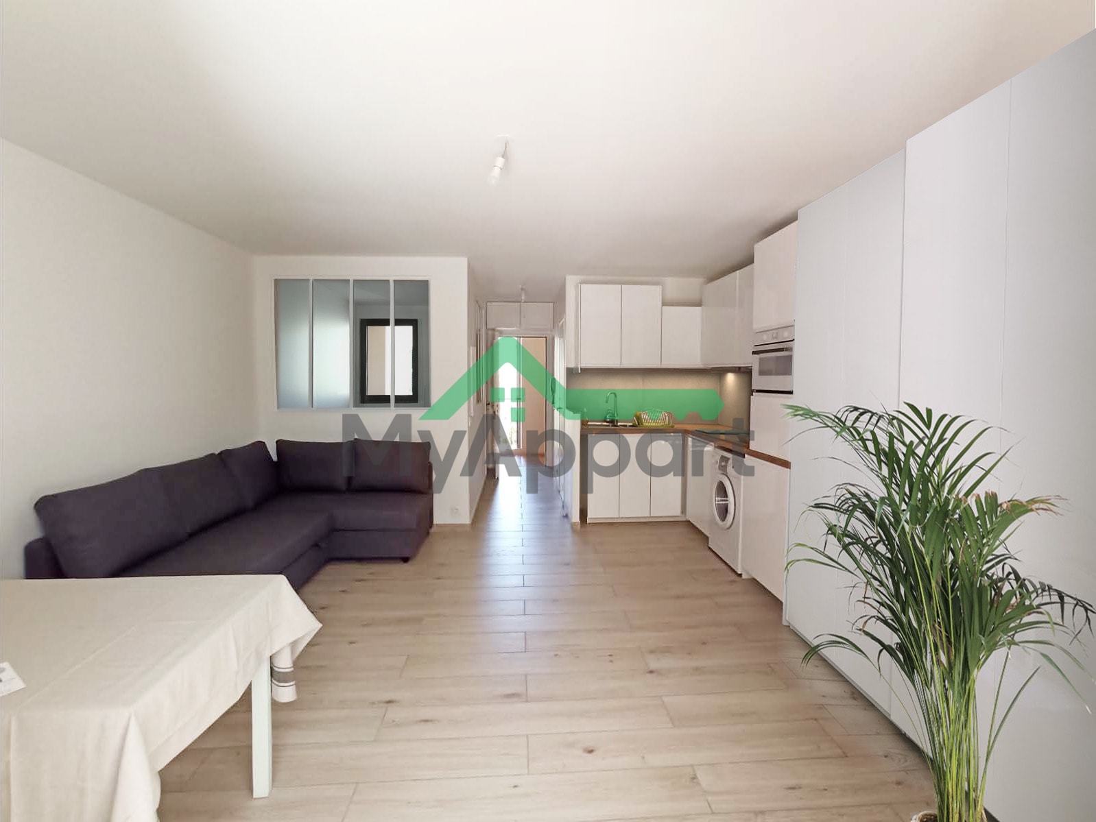 meublé à l’année : T2 32m2 + terrasse 8m2 + parking couvert (en +) — Six-Fours / la Coudoulière